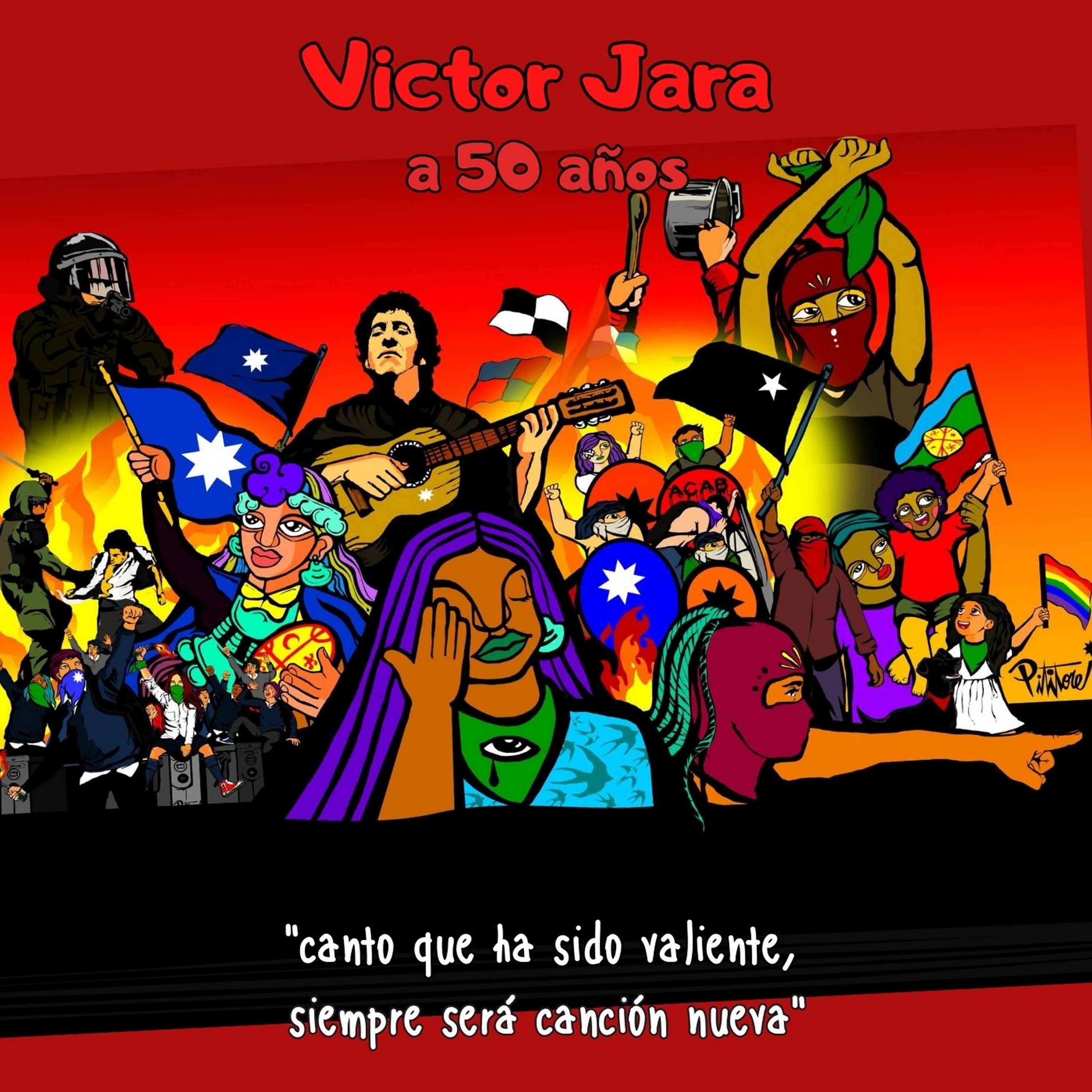 Tapa de Varios Artistas — Victor Jara a 50 años