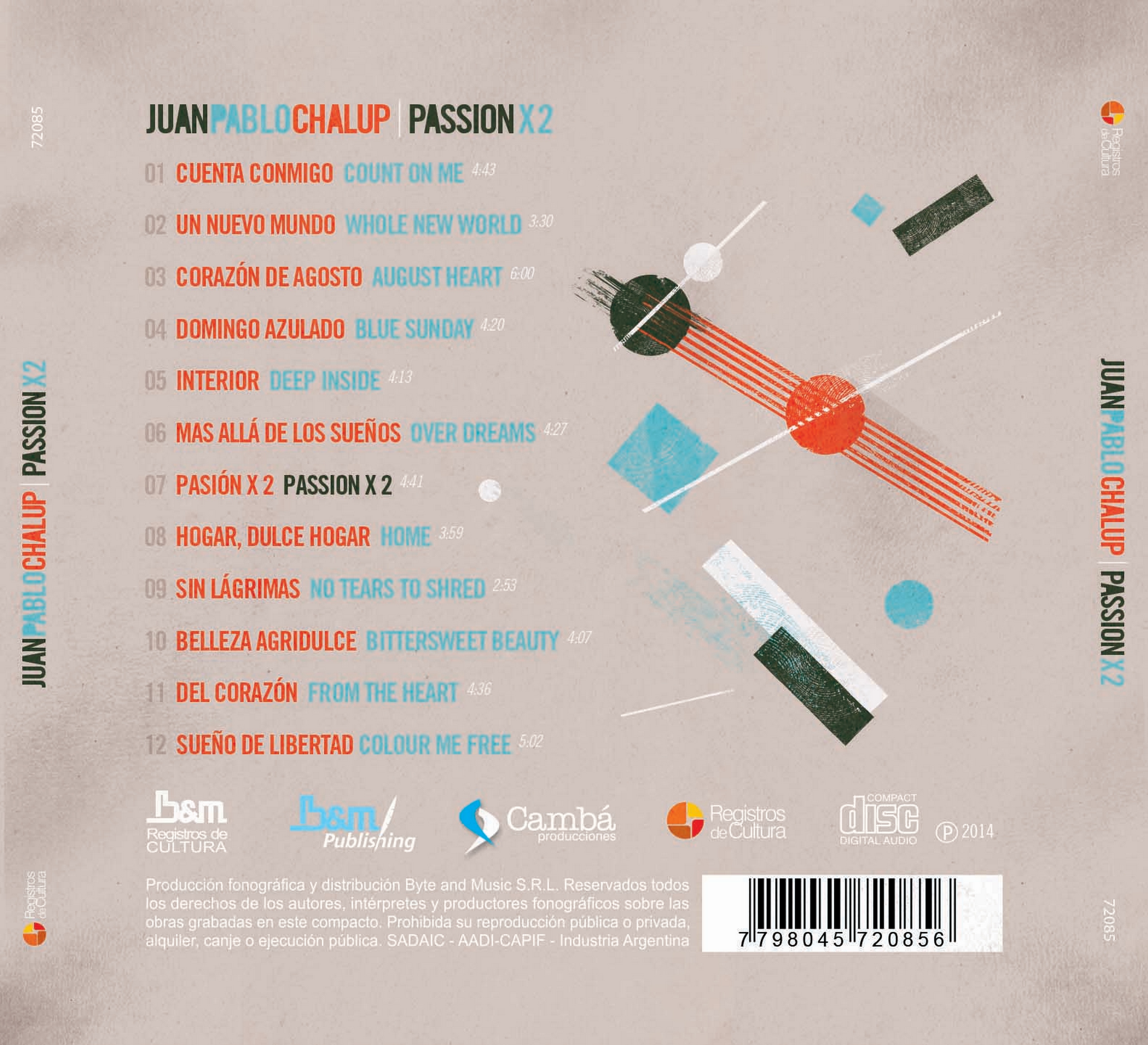 Contratapa de Juan Pablo Chalup — Passion x 2