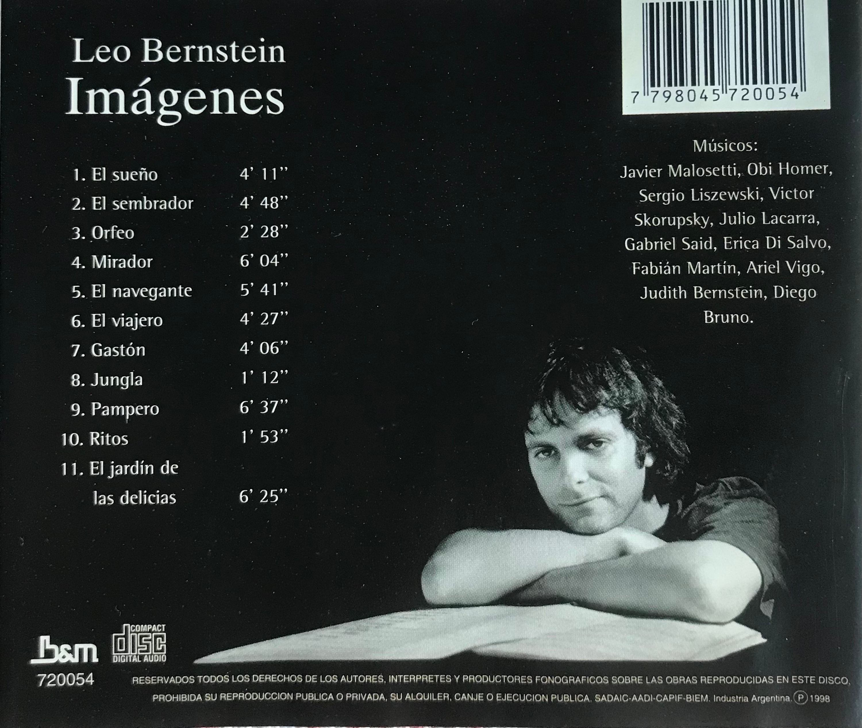 Contratapa de Leo Bernstein — Imágenes