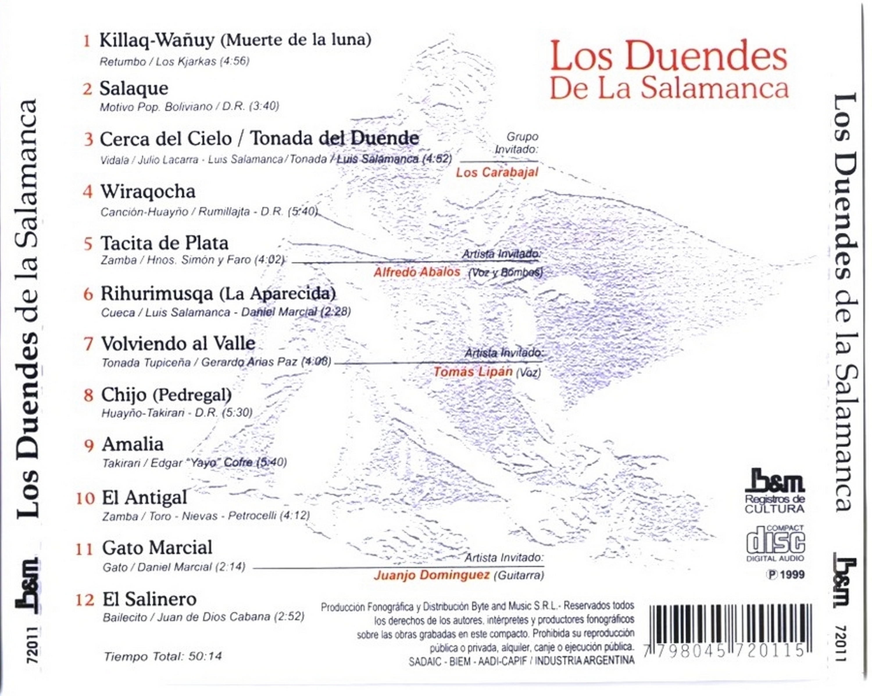 Contratapa de Los Duendes — De la Salamanca