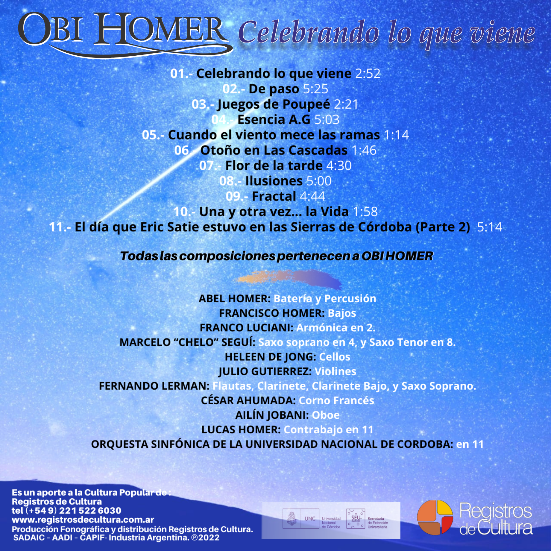 Contratapa de Obi Homer — Celebrando lo que viene