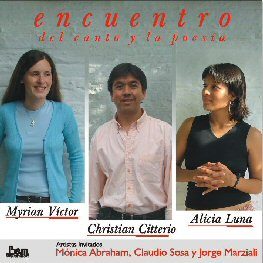 Tapa de ALICIA LUNA - CHRISTIAN CITTERIO - MYRIAN VICTOR — ENCUENTRO (Del canto y la poesía)